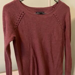 American Eagle Womens Mauve Crewneck Sweater Size Small